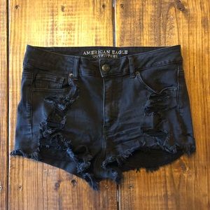 American Eagle distressed cutoffs
